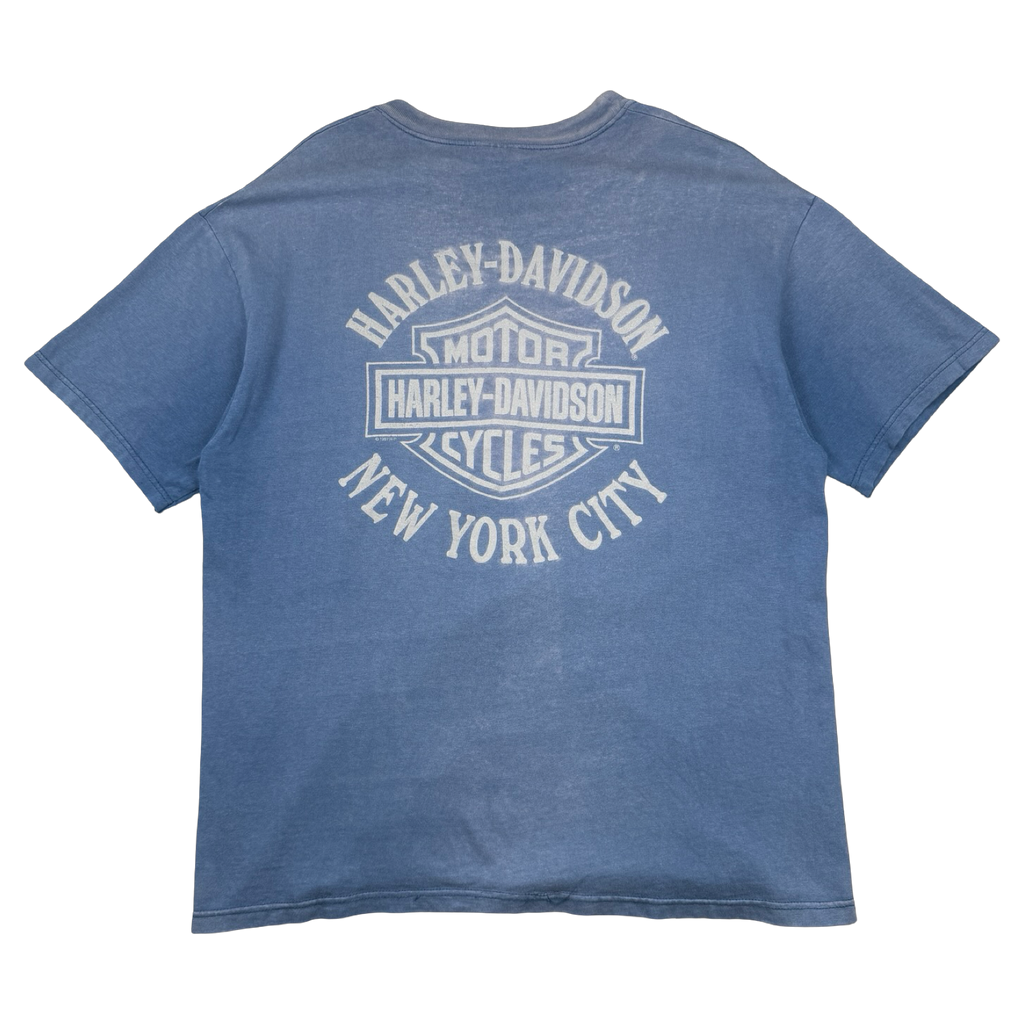 Vintage Harley Davidson Iron Horses Tee Blue