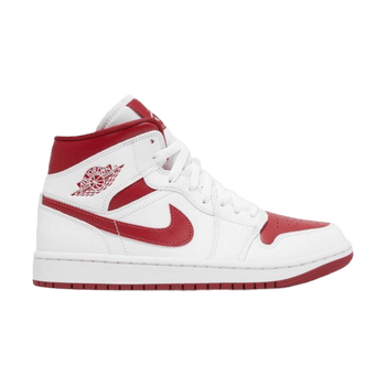 Women's Air Jordan 1 Mid White Pomegranate