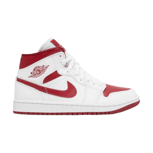 Women's Air Jordan 1 Mid White Pomegranate