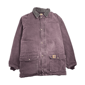 Vintage Carhartt Chore Jacket Burgundy