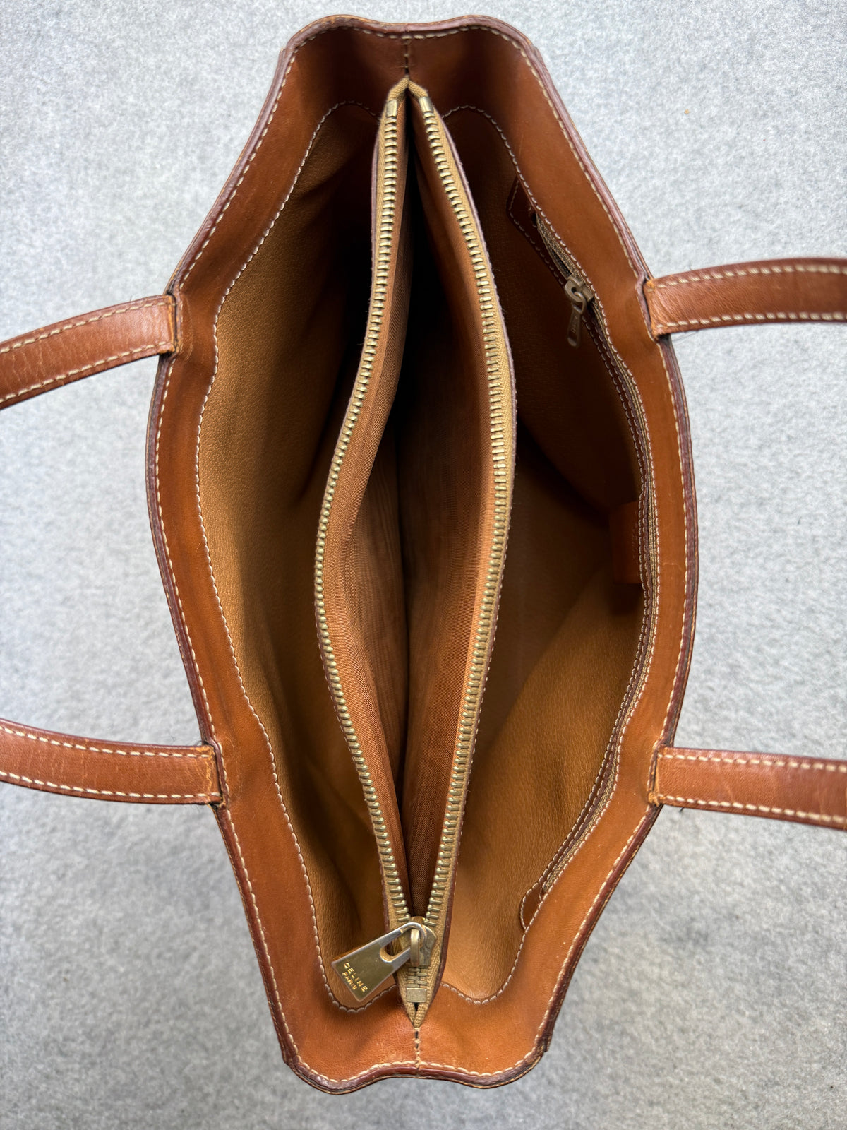 Celine Macadam Triomphe Leather Handbag