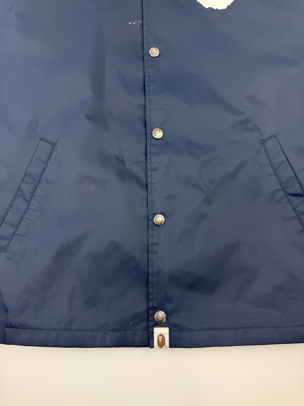 BAPE Ape Head Coach Jacket Navy (USED)