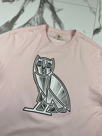 OVO Metallic Owl Tee Pink (USED)