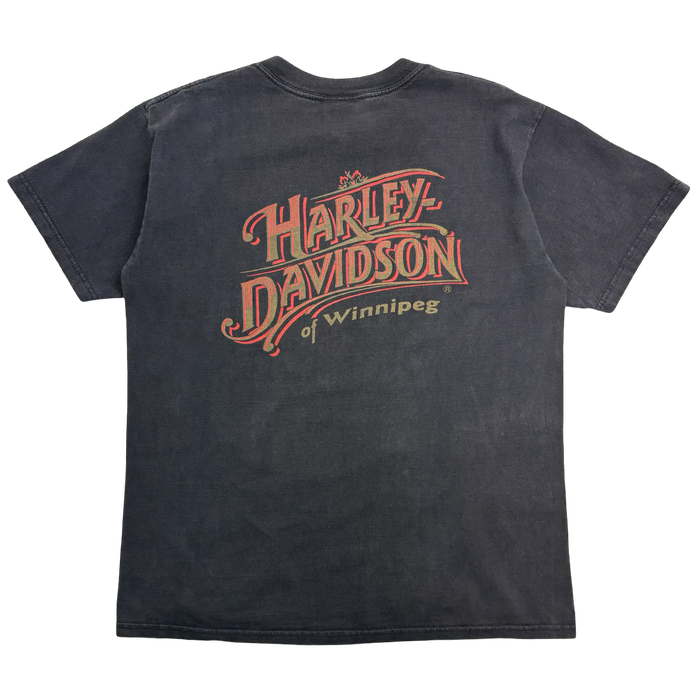 Vintage 2000s Harley Davidson Winnipeg Tee Black | Vitnage Clothing Store Canada