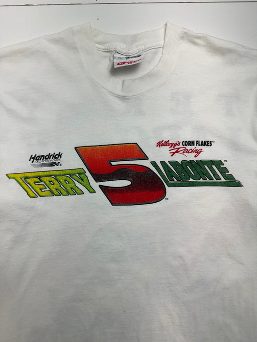 (XL) Vintage '98 Terry Labonte Nascar Tee White | Vitnage Clothing Store Canada