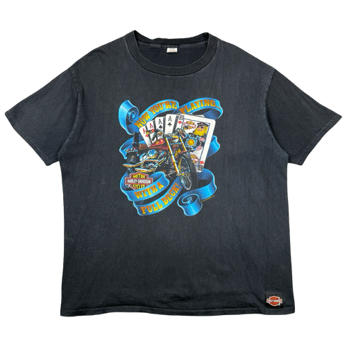 Vintage Harley Davidson Full Deck Tee Black | Vintage Clothing Store Canada