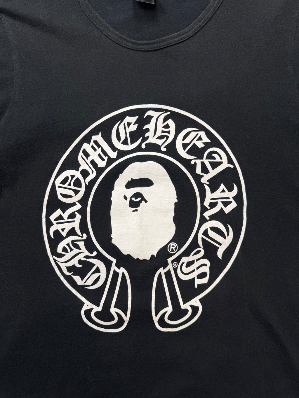 Chrome Hearts x Bape horse shoe T-shirt