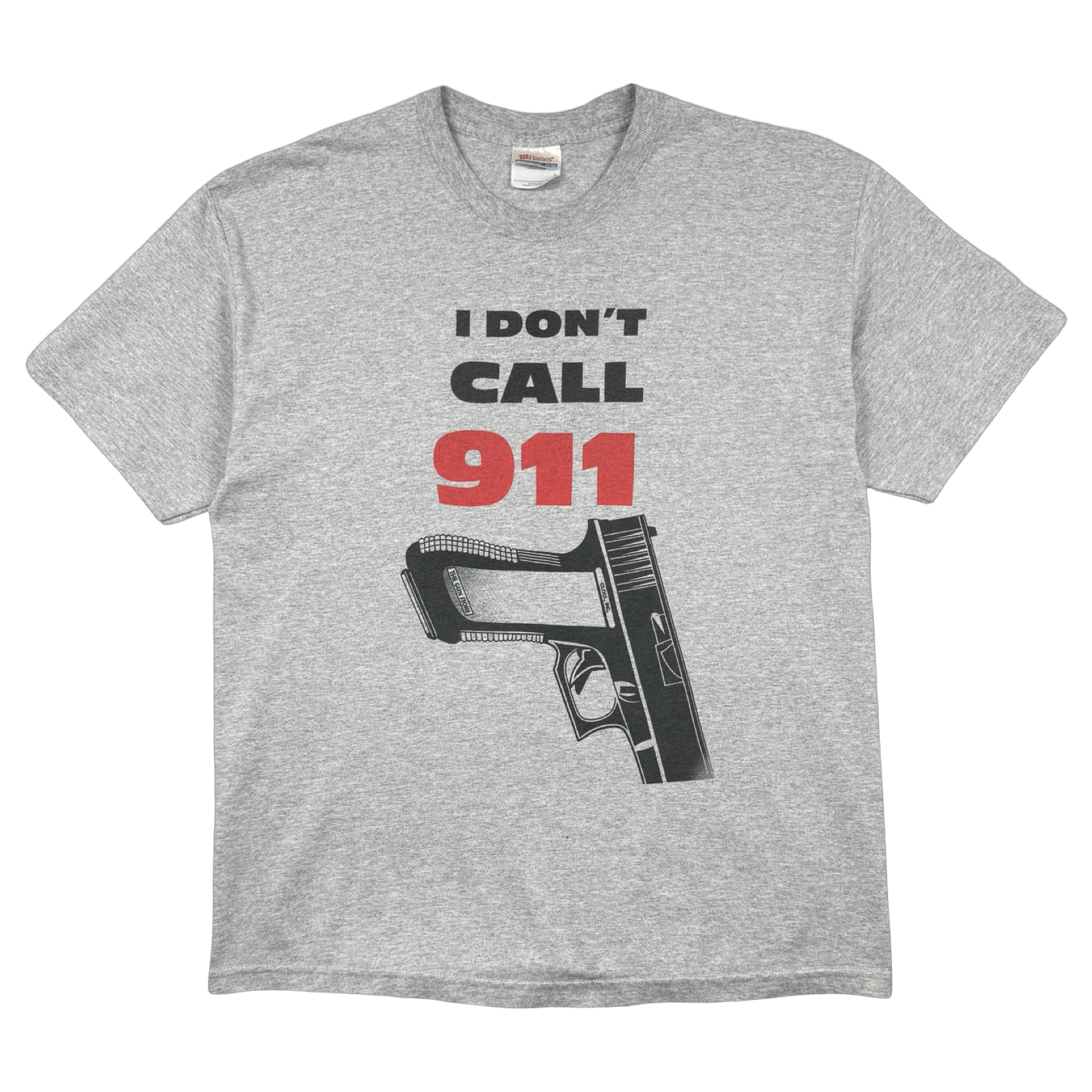 Vintage 2000’s ‘I Don't Call 911’ Tee Grey