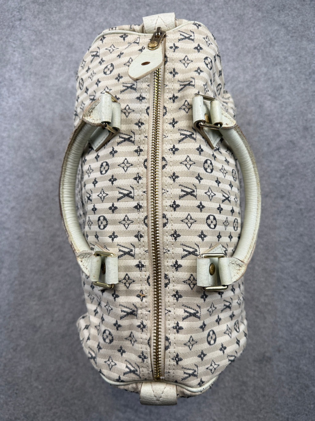 Louis Vuitton Mini Lin Speedy 30 Bag