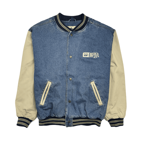 (XL) Vintage 90s Indy Car Varsity Jacket | Vintage Clothing Store Canada