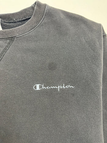 (L) Vintage Champion Sweatshirt Black