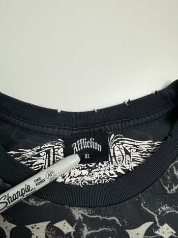 Vintage Y2k Affliction Tee Black