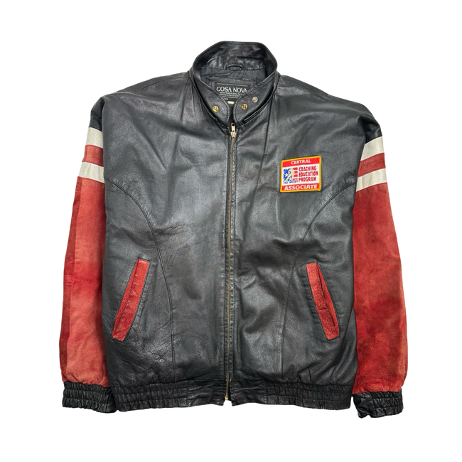 Vintage Canada Flag Leather Jacket