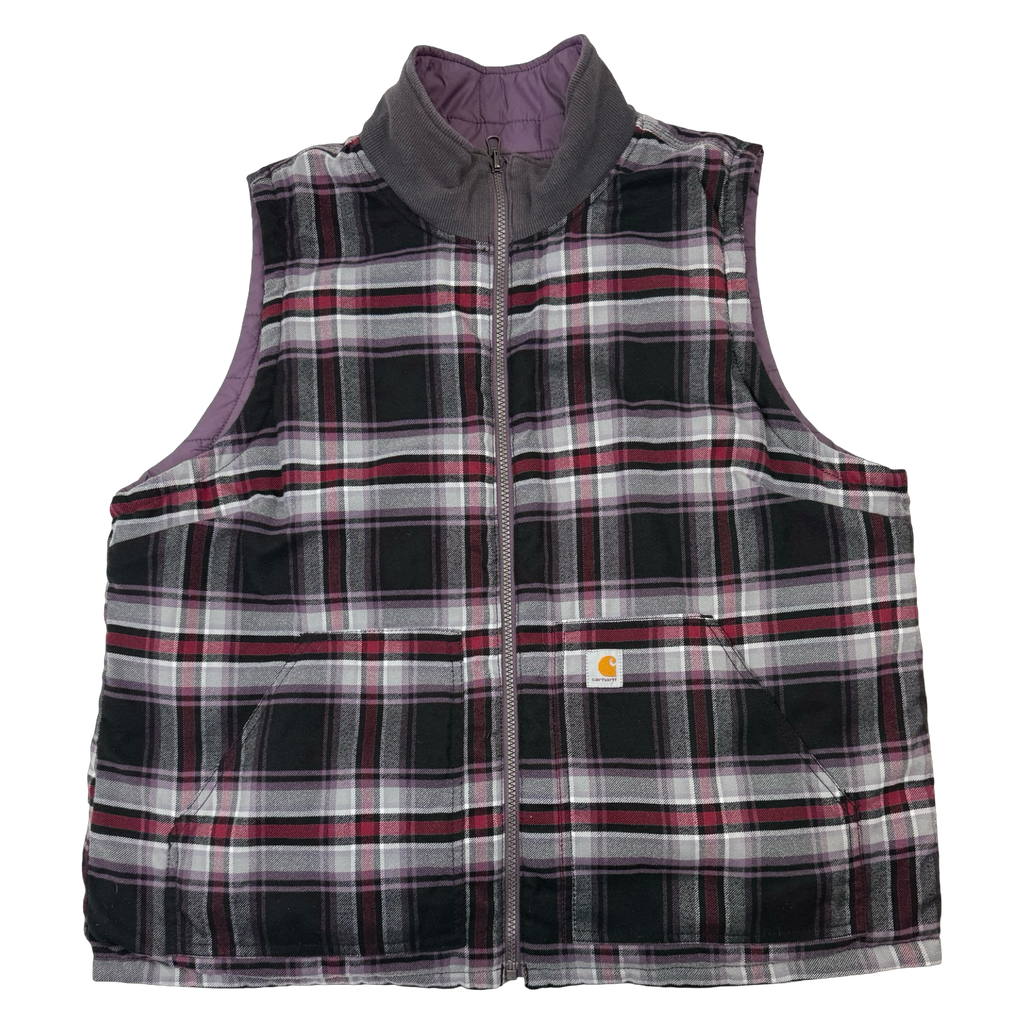 Carhartt Reversible Insulated Vest Plaid/Purple