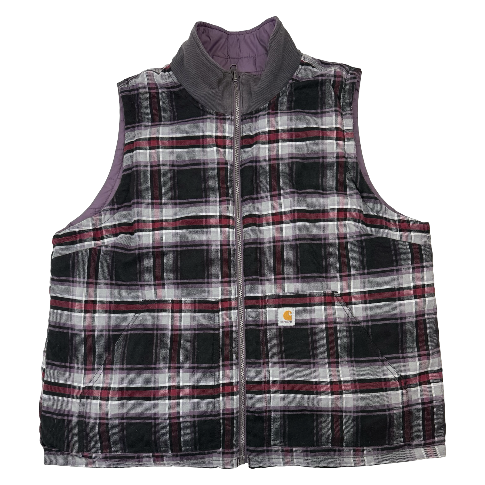 Carhartt Reversible Insulated Vest Plaid/Purple