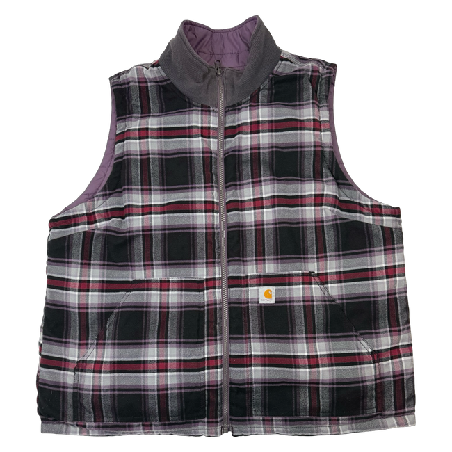 Carhartt Reversible Insulated Vest Plaid/Purple