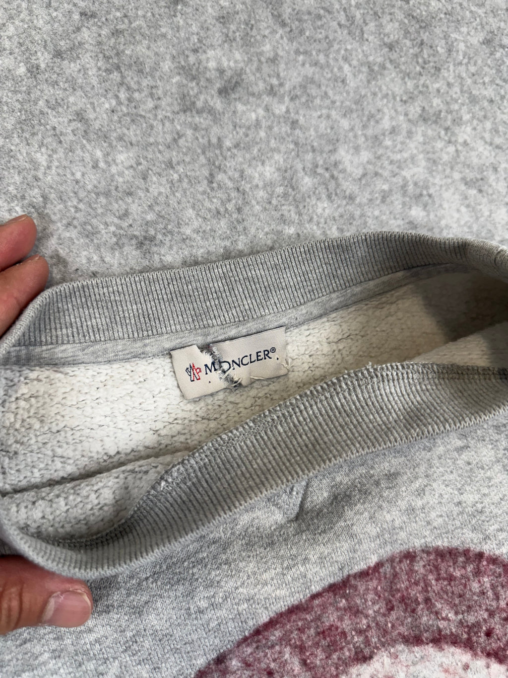 Moncler Side Zipper Crewneck Grey (USED)
