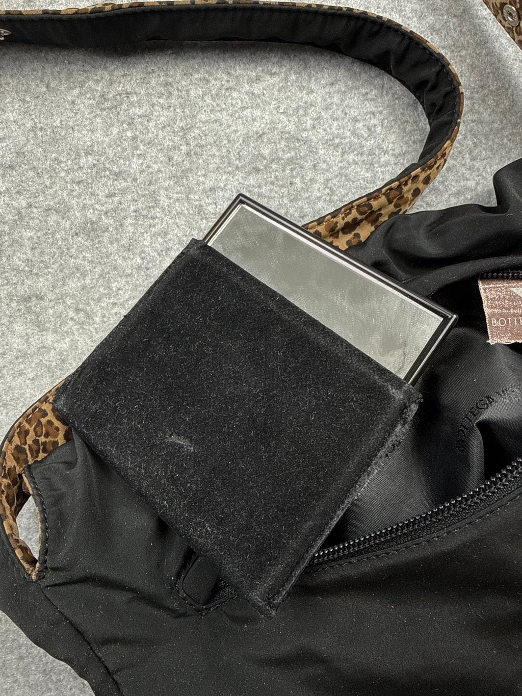 Bottega Veneta Reversible Leopard Print Shoulder Bag