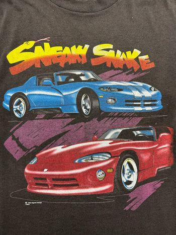 (M) Vintage '93 Sneaky Snake Dodge Viper Promo Tee Black