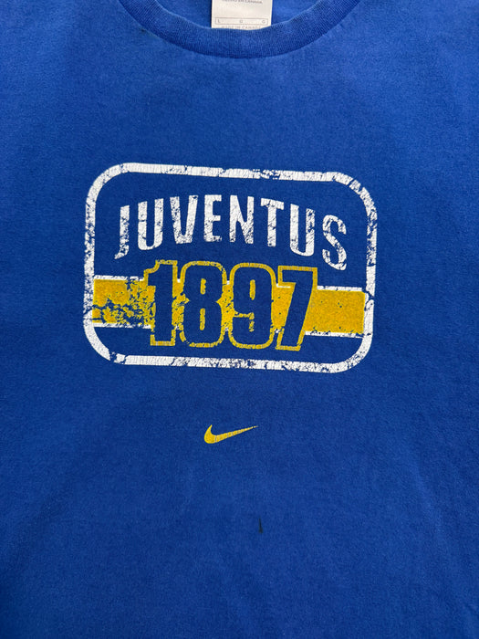 Vintage 2000s Nike Juventus Tee Blue | Vitnage Clothing Store Canada