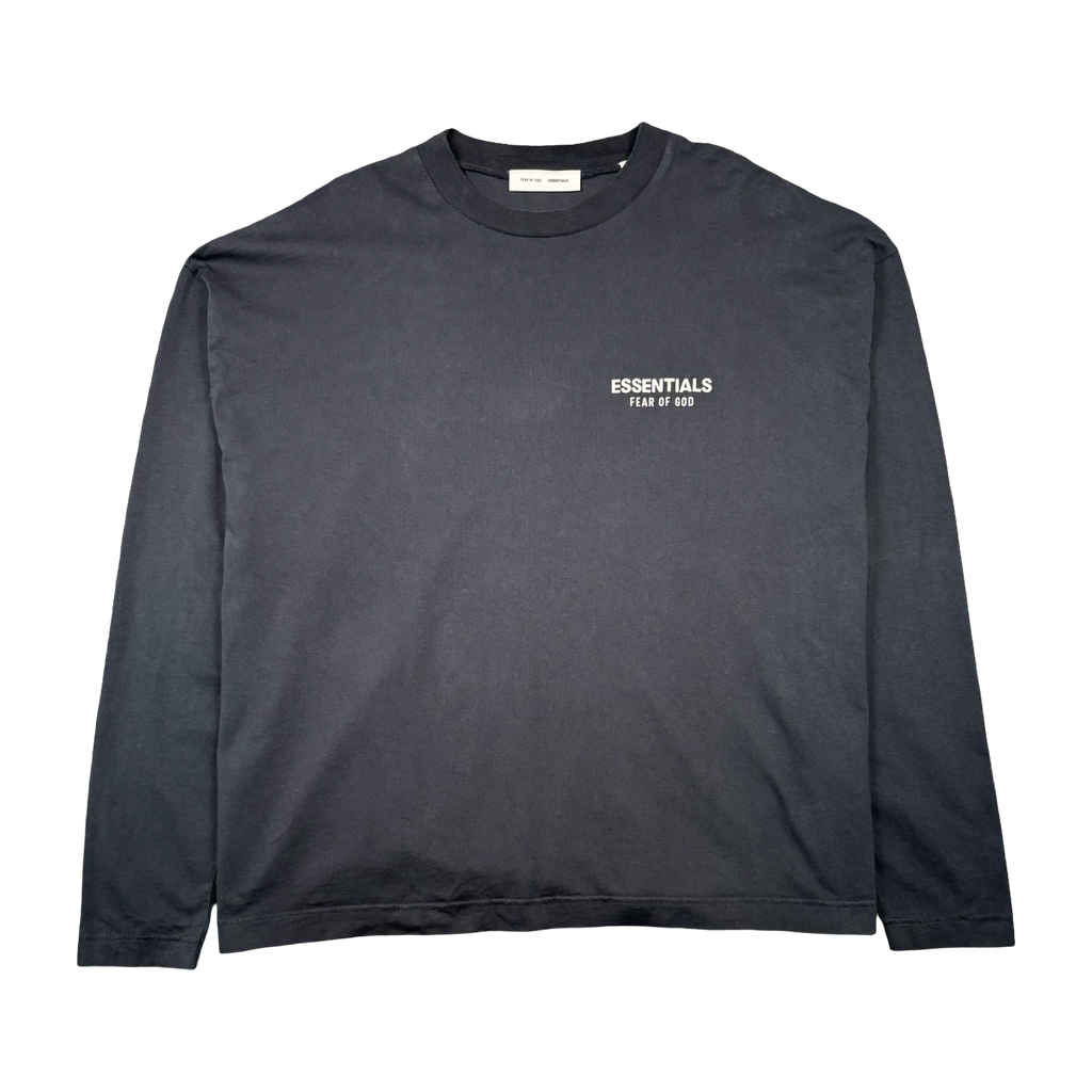 Fear Of God Essentials Logo L/S Tee Black (USED)