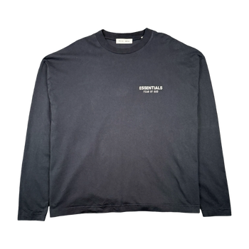 Fear Of God Essentials Logo L/S Tee Black (USED)