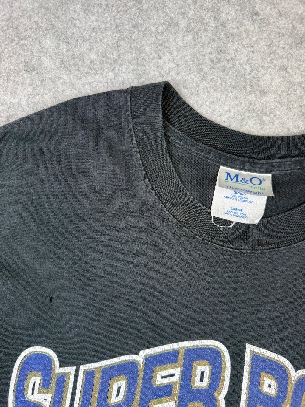 Vintage NFL Super Bowl 35 Ravens vs Giants Tee Black