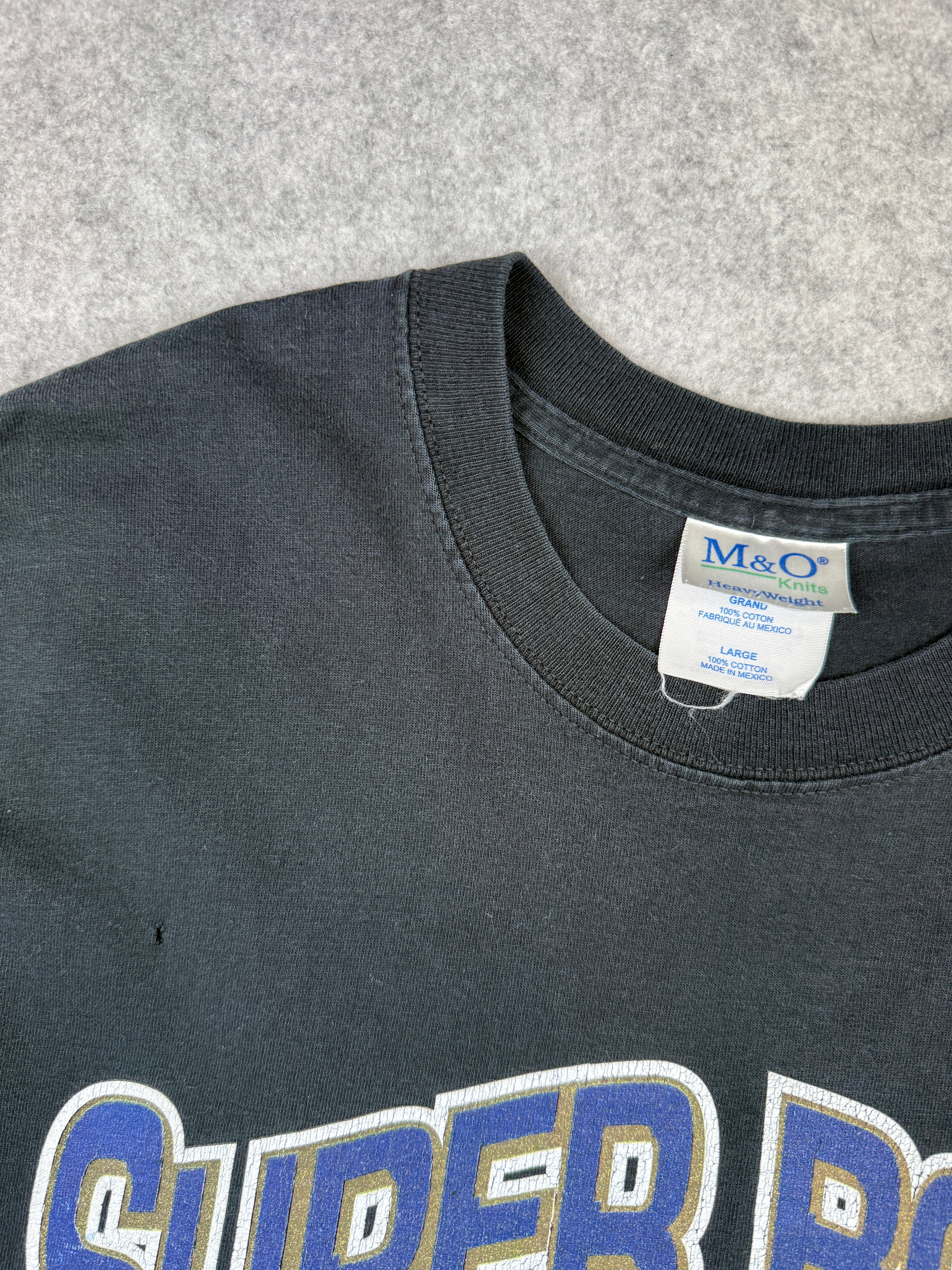 Vintage NFL Super Bowl 35 Ravens vs Giants Tee Black