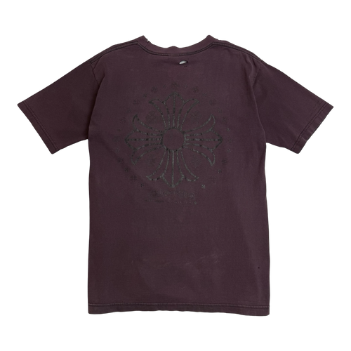 Vintage Chrome Hearts Faded Trashed Jumbo Cross Pocket Tee Black | Vintage Clothing Store Canada