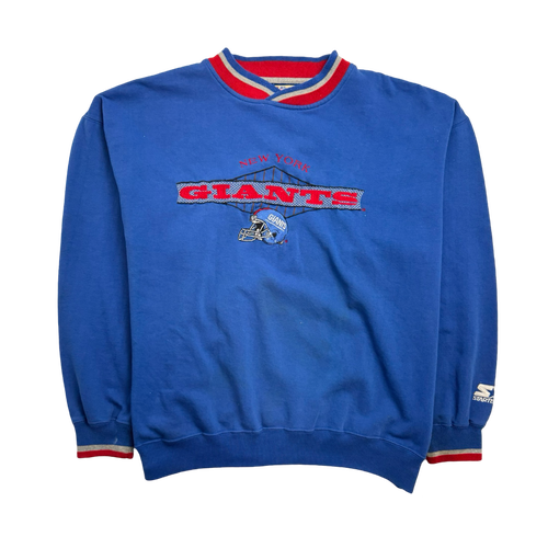 (XL) Vintage 90s New York Giants Sweatshirt Blue | Vintage Clothing Store Canada