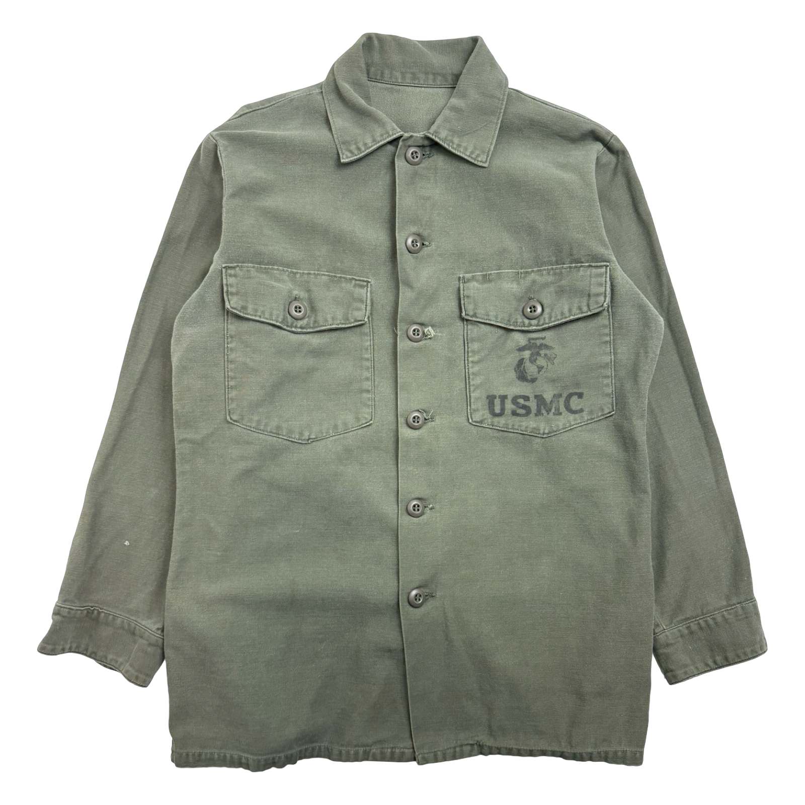 Vintage USMC Button Up Green