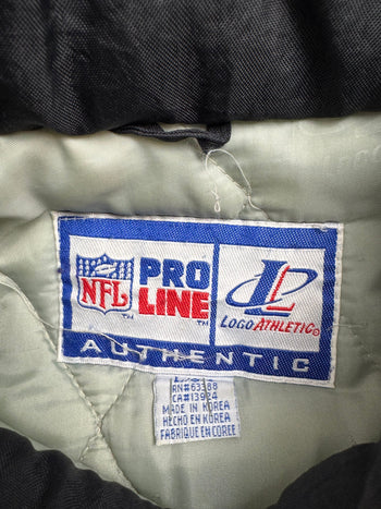 Vintage 90s Oakland Raiders Zip-Up Jacket Black