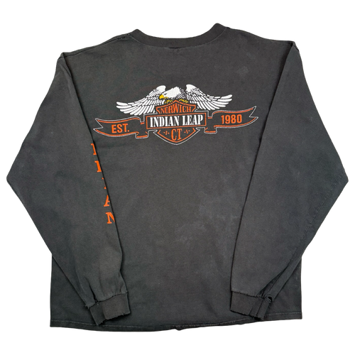 Vintage Norwich Indian Leap L/S Tee Black | Vintage Clothing Store Canada