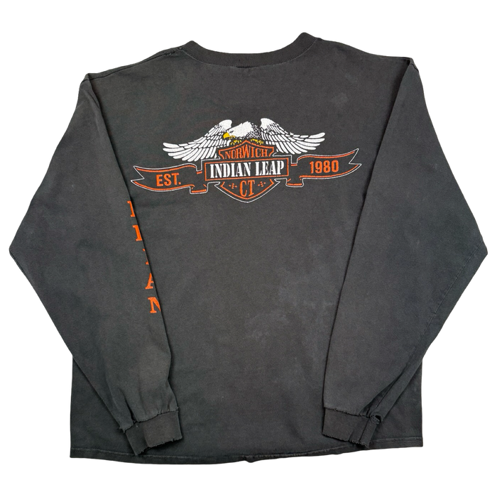 Vintage Norwich Indian Leap L/S Tee Black | Vitnage Clothing Store Canada