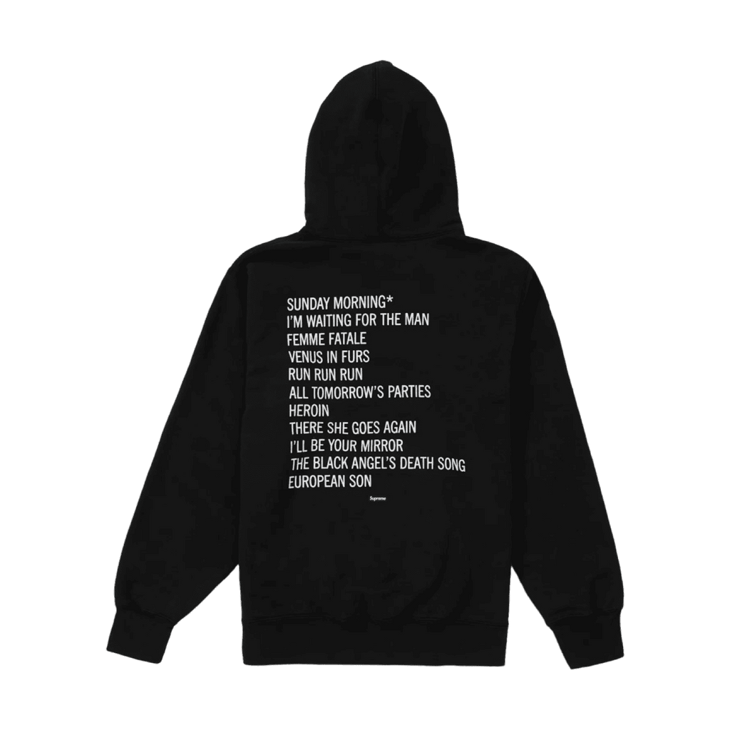 Supreme The Velvet Underground Hoodie Black