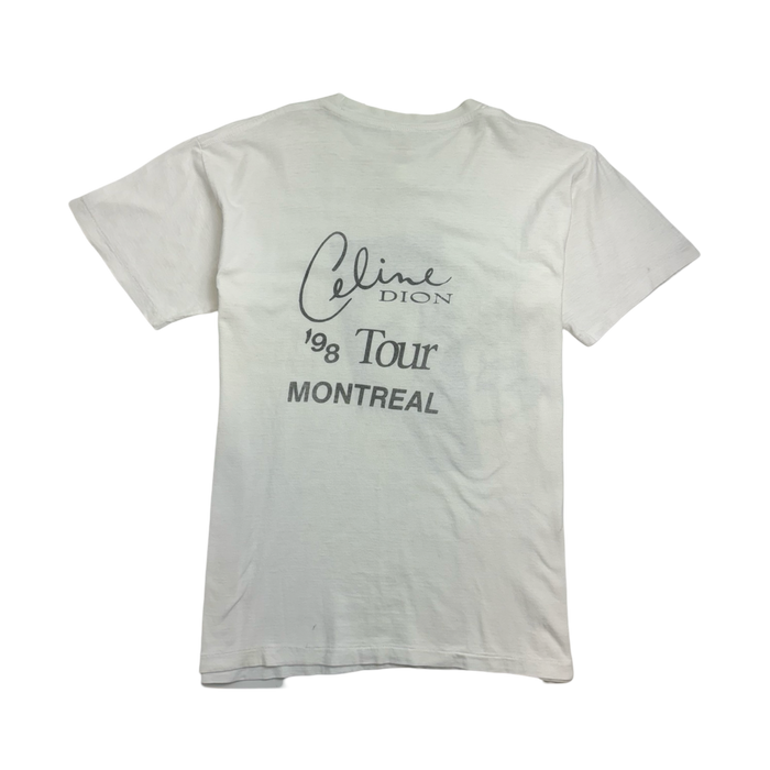 (L) Vintage '98 Celine Dion Montreal Show Tee White | Vitnage Clothing Store Canada