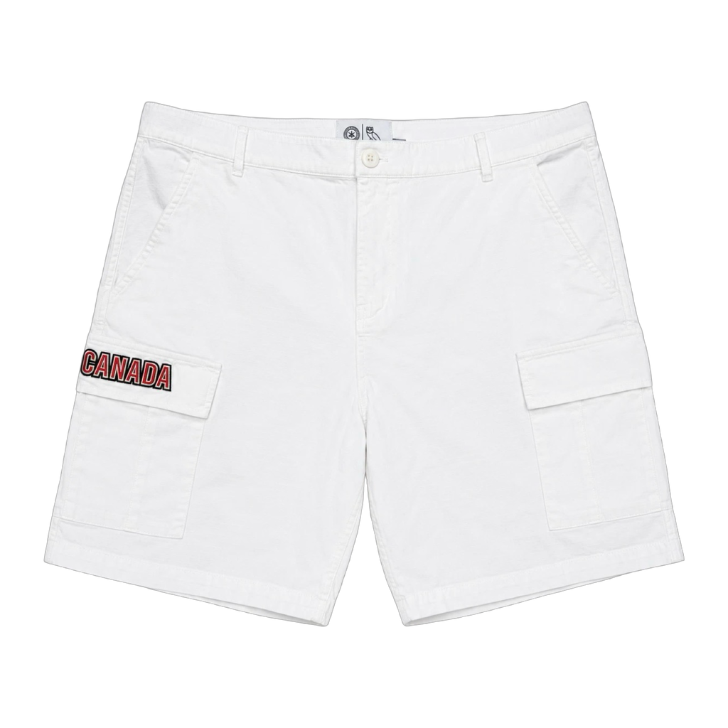 OVO x Canada Skateboards Cargo Shorts White