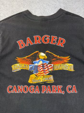 Vintage Harley Davidson Forged For The Future Tee Black