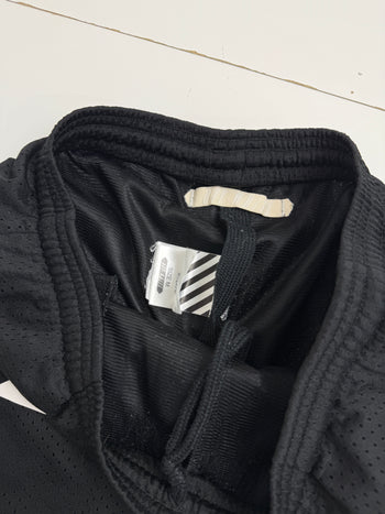 OFF-WHITE Blue Collar Mesh Shorts Black (USED)