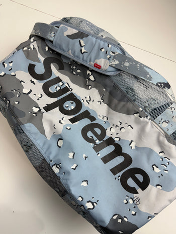 Supreme Big Duffle Bag Blue Camo SS20 (USED)