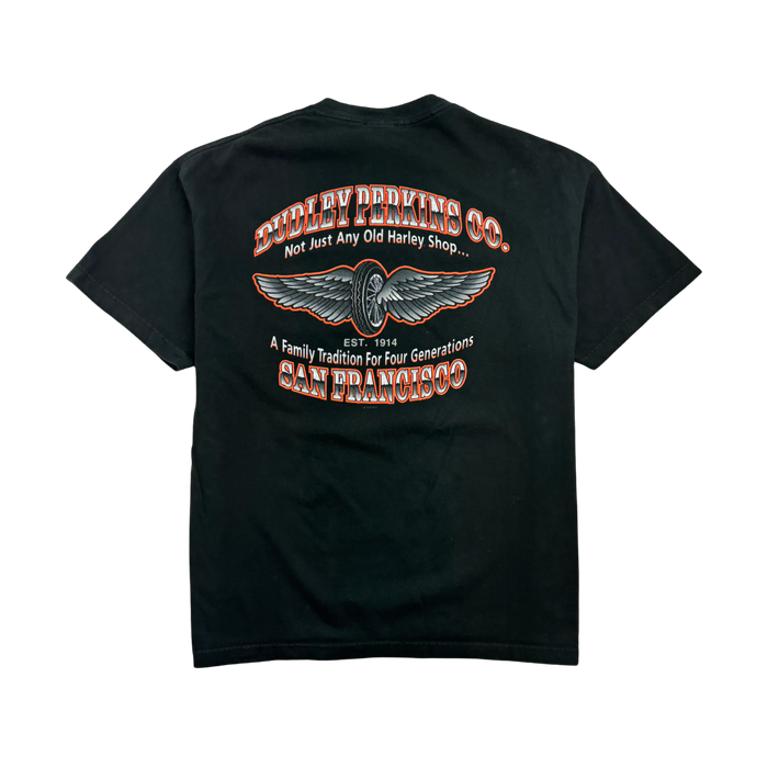 Vintage Dudley Perkins Co. Harley Davidson Tee Black | Vitnage Clothing Store Canada