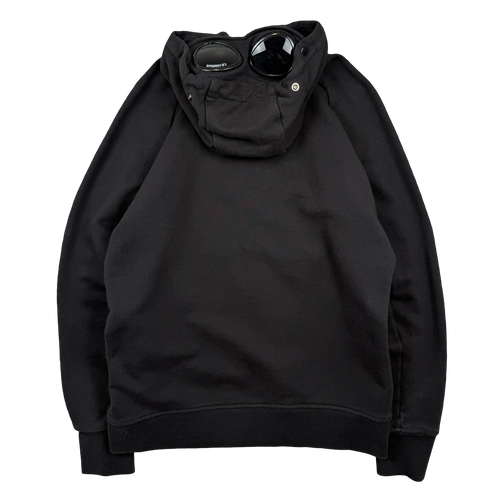 C.P. Company Goggle Zip Up Hoodie Black (USED) | Vintage Clothing Store Canada