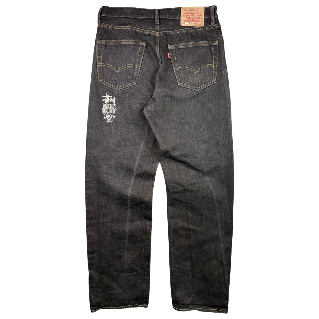 Stussy x Levi’s Crispy Rinse 568 Denim Pants Black/Brown (USED)