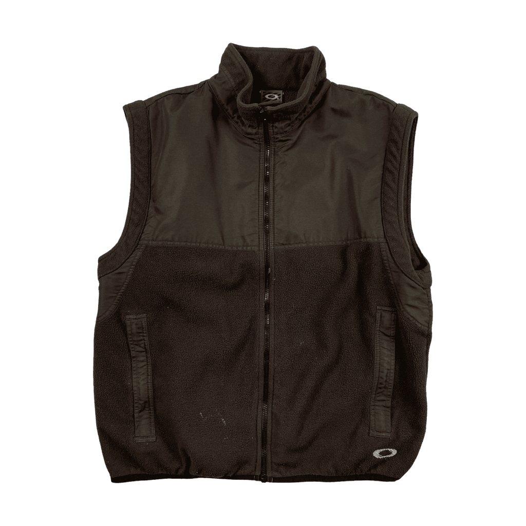 2000s Oakley Software Fleece Vest Brown