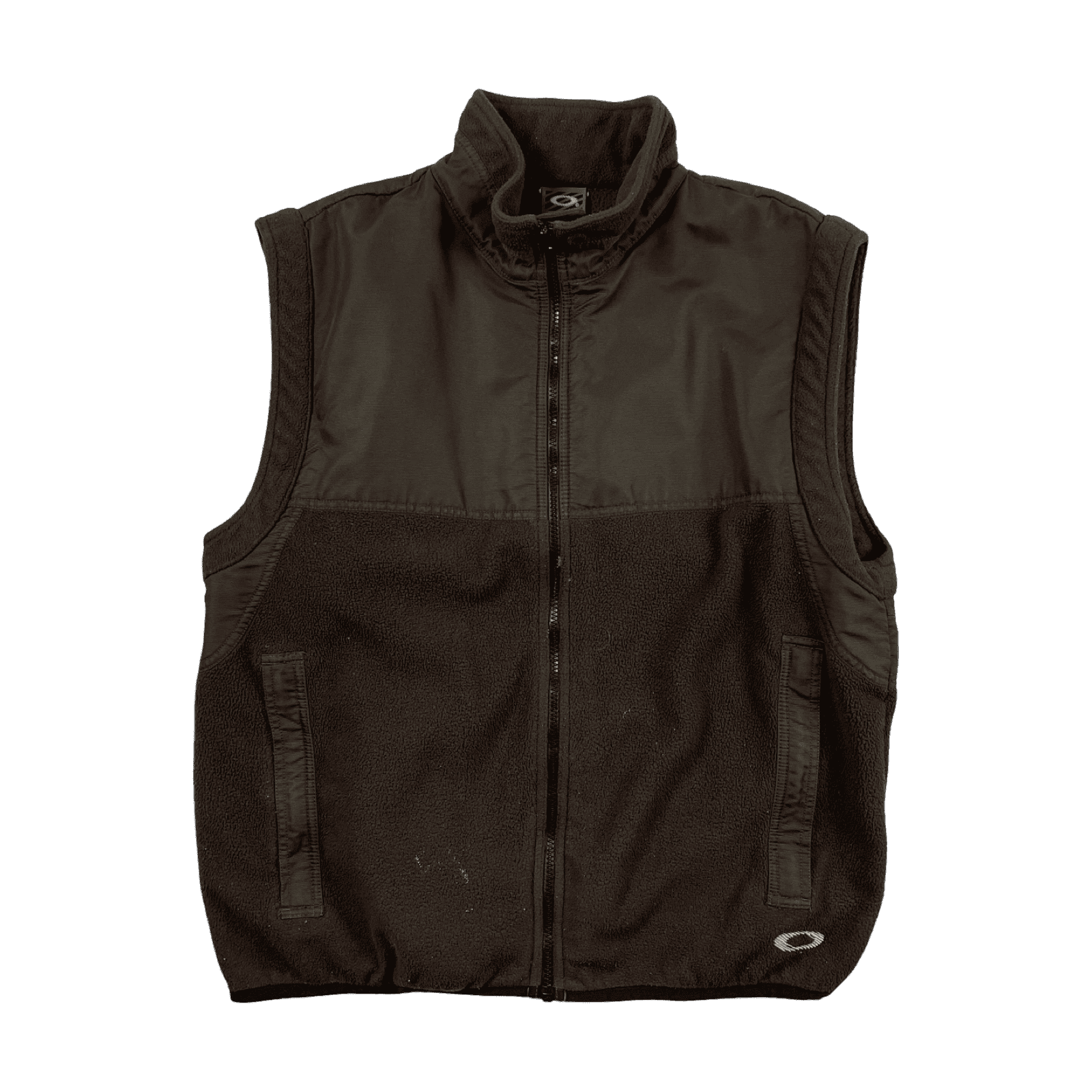 2000s Oakley Software Fleece Vest Brown
