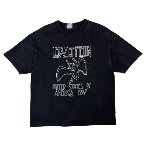 Vintage 2000's Led Zeppelin Tour Tee Black | Vintage Clothing Store Canada