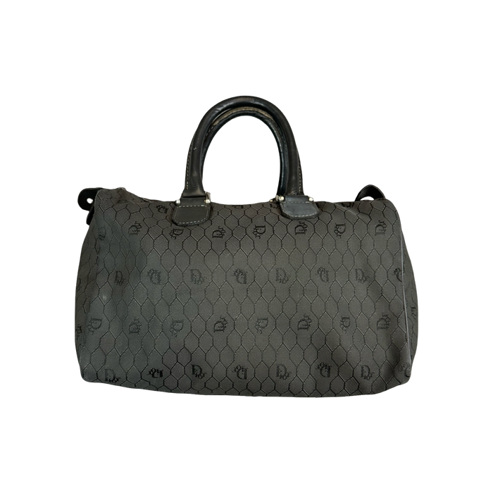 Christian Dior Canvas Vintage Honeycomb Jacquard Bag Gray | Vitnage Clothing Store Canada