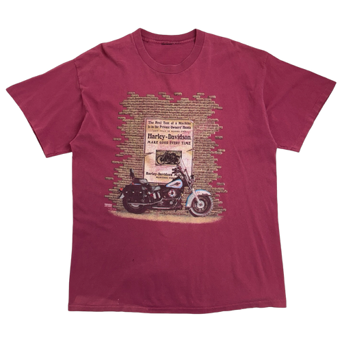 Vintage 1996 Harley Davidson Tee Red | Vintage Clothing Store Canada