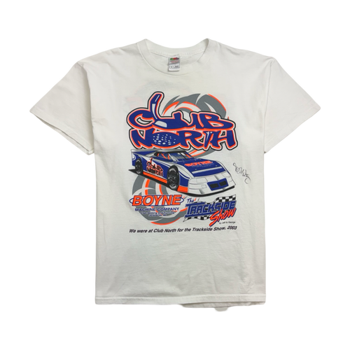 Vintage Timmy Dan Meter Racing Tee White | Vintage Clothing Store Canada