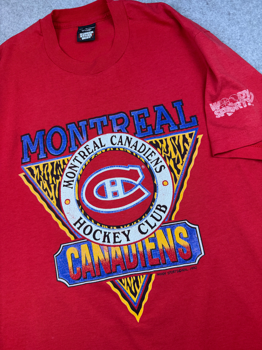Vintage Montreal Canadiens Hockey Club Tee Red